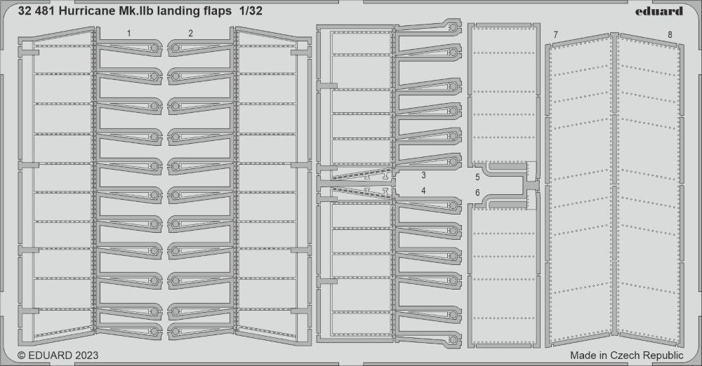 Eduard 32481 1/32 Aircraft- Hurricane Mk IIb Landing Flaps for RVL
