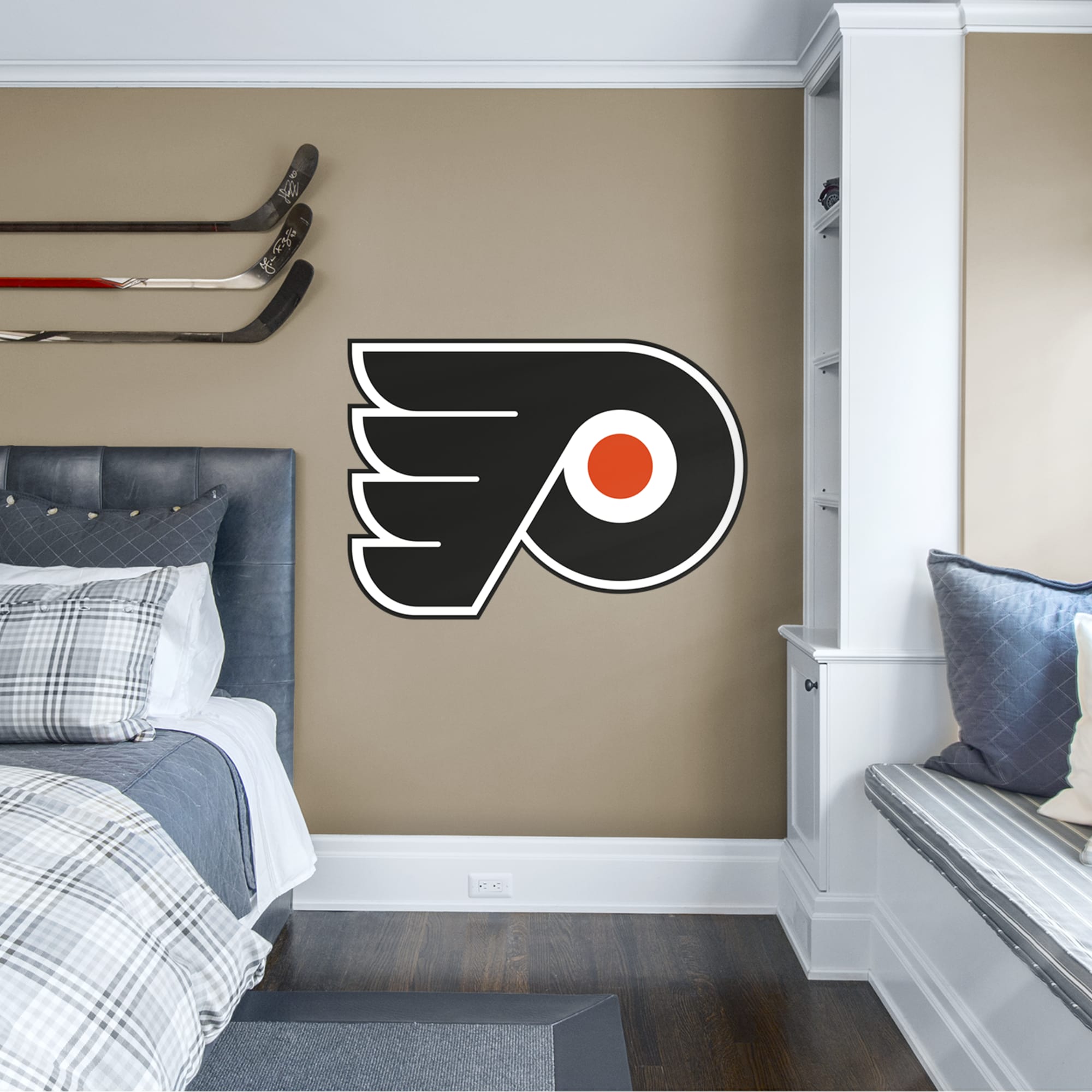 Philadelphia Flyers - RealBig Logo Collection - Official NHL - Reusable Vinyl Wall Decals