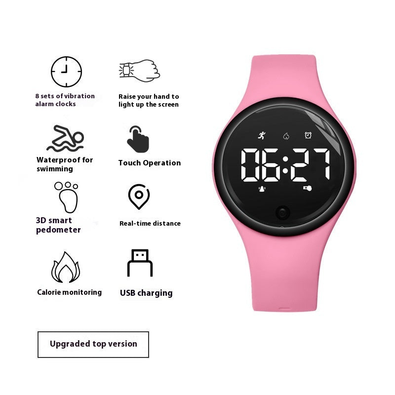 Electronic Watch Male Junior High School Student Female Silent Vibration Alarm Clock