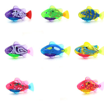 Interactive Electric Swimming Robot Fish Toy – Flashing LED Water Toy