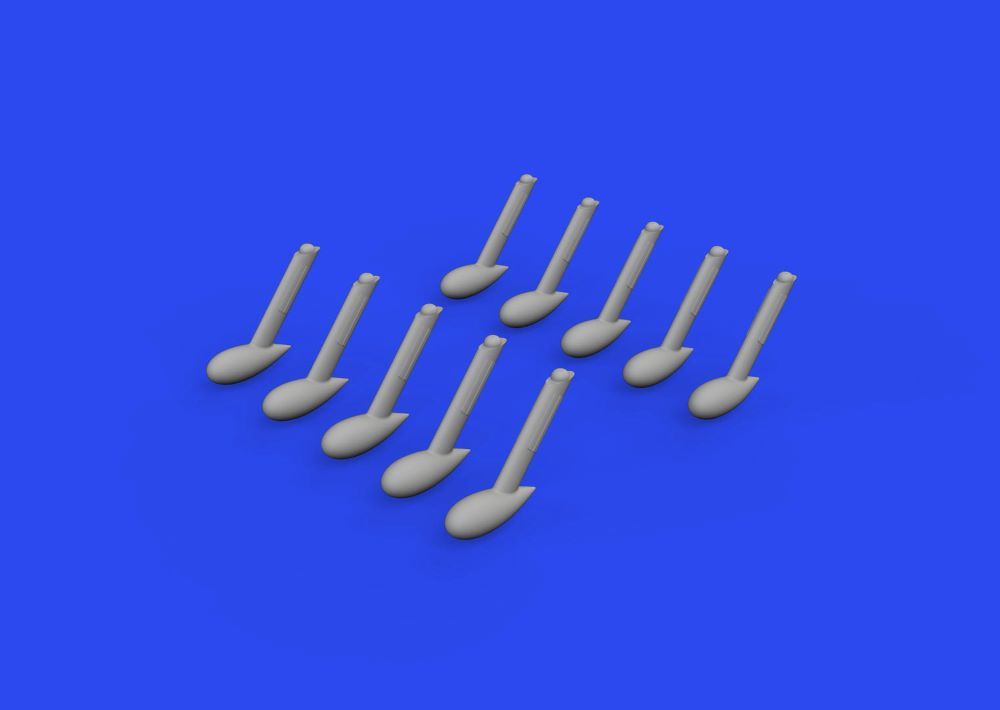 Eduard 648894 1/48 Aircraft- Bf109 Balance Weights for EDU (Resin)