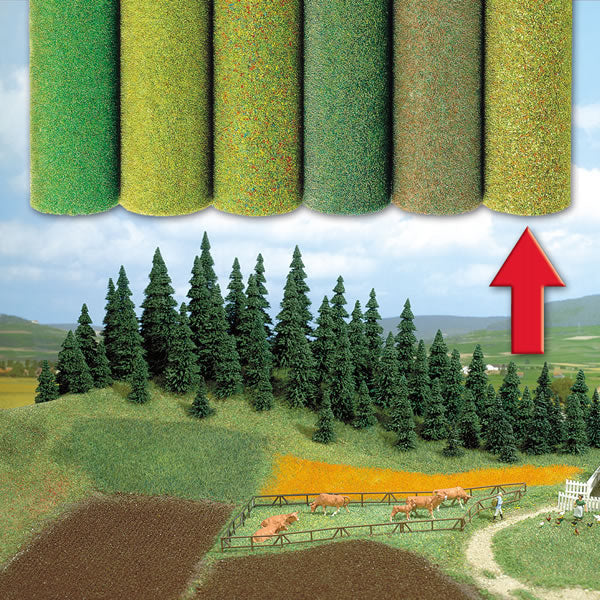 Busch 7226 A Scale Large Grass Mat - 39-3/8 x 31-1/2" 100 x 80cm -- 4-Color Mix