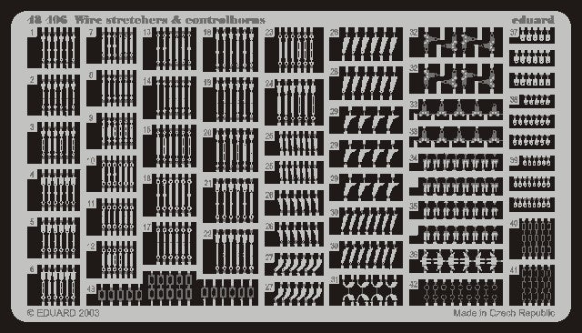 Eduard 48406 1/48 Aircraft- Wire Stretchers & Control Horns