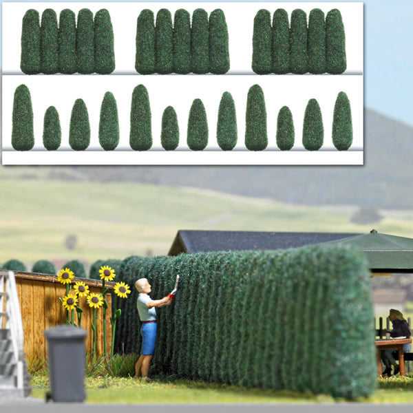 Busch 1270 HO Scale Trees of Life Shrubs - Assembled