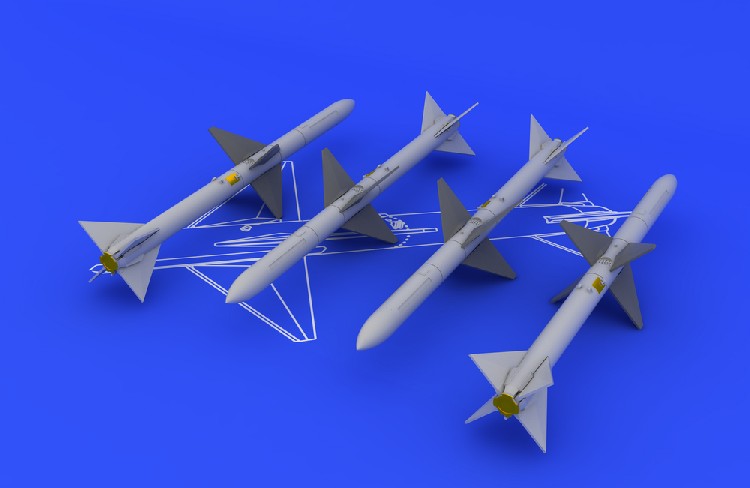 Eduard 648069 1/48 Aircraft- AIM7M Sparrow (Photo-Etch & Resin)