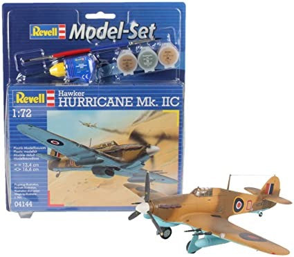 Revell 64144 1/72 Hawker Hurricane Mk IIC Aircraft w/paint & glue
