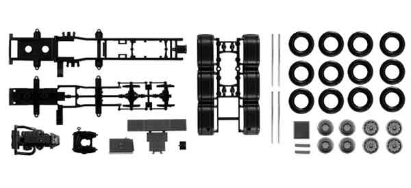 Herpa 84345 1/87 Scale 4-Axle Chassis