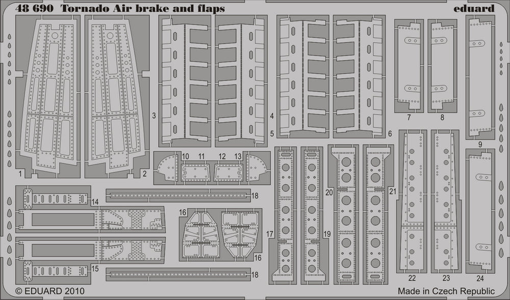 Eduard 48690 1/48 Aircraft- Tornado Air Brake & Flaps for HBO