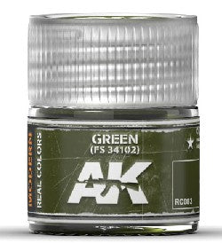 AK Interactive RC83 Real Colors: Green FS34102 Acrylic Lacquer Paint 10ml Bottle