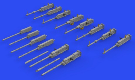 Eduard 648634 1/48 Aircraft- B17F Guns for HKM (Photo-Etch & Resin)