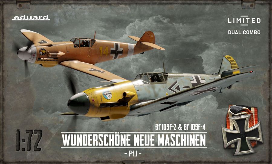 Eduard 2142 1/72 WWII Bf109F2/F4 German Fighter Dual Combo