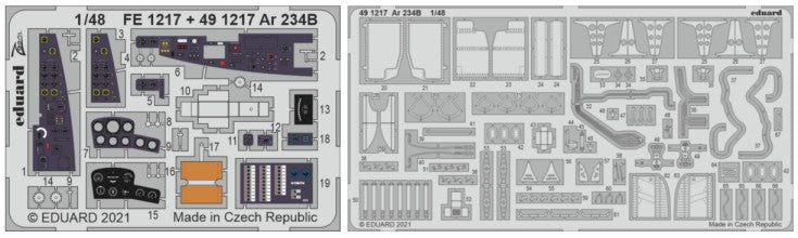 Eduard 491217 1/48 Aircraft- Ar234B for HSG & Hobby 2000 (Painted) (D)