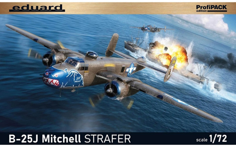Eduard 7012 1/72 WWII B25J Mitchell Strafer US Medium Bomber