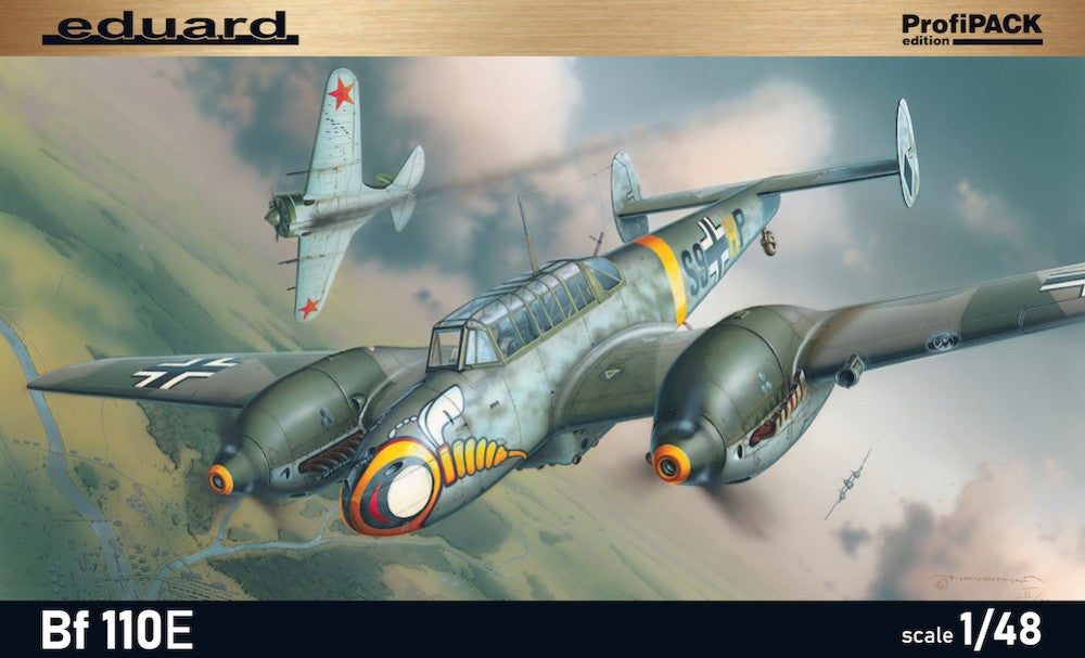 Eduard 8203 1/48 WWII Bf110E German Heavy Fighter (Profi-Pack Plastic Kit)