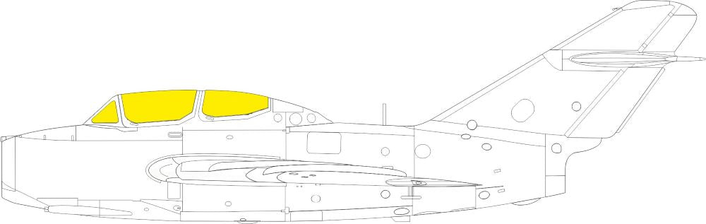 Eduard CX645 1/72 Mask Aircraft- UTI MiG15 for EDU