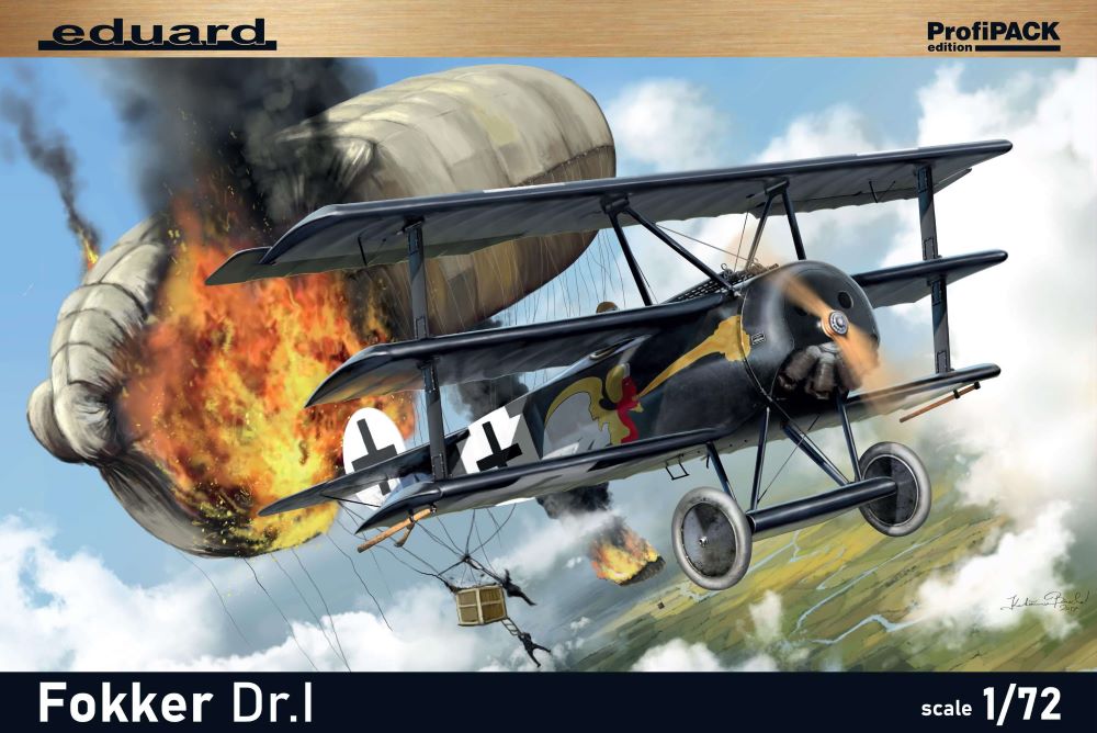 Eduard 7039 1/72 Fokker Dr I Triplane Fighter (Profi-Pack Plastic Kit)