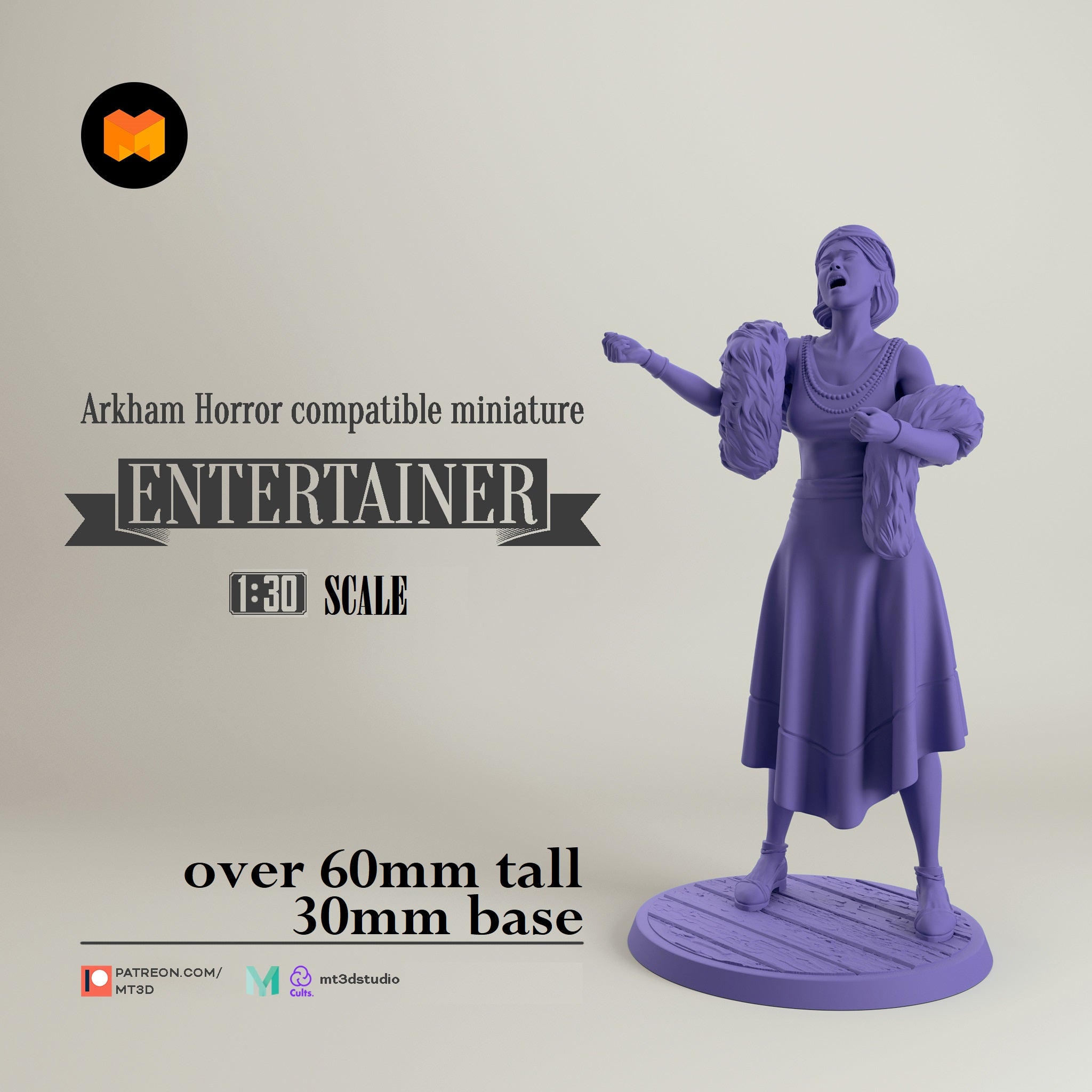 Arkham Compatible Investigator: The Entertainer (Marie Lambeau)