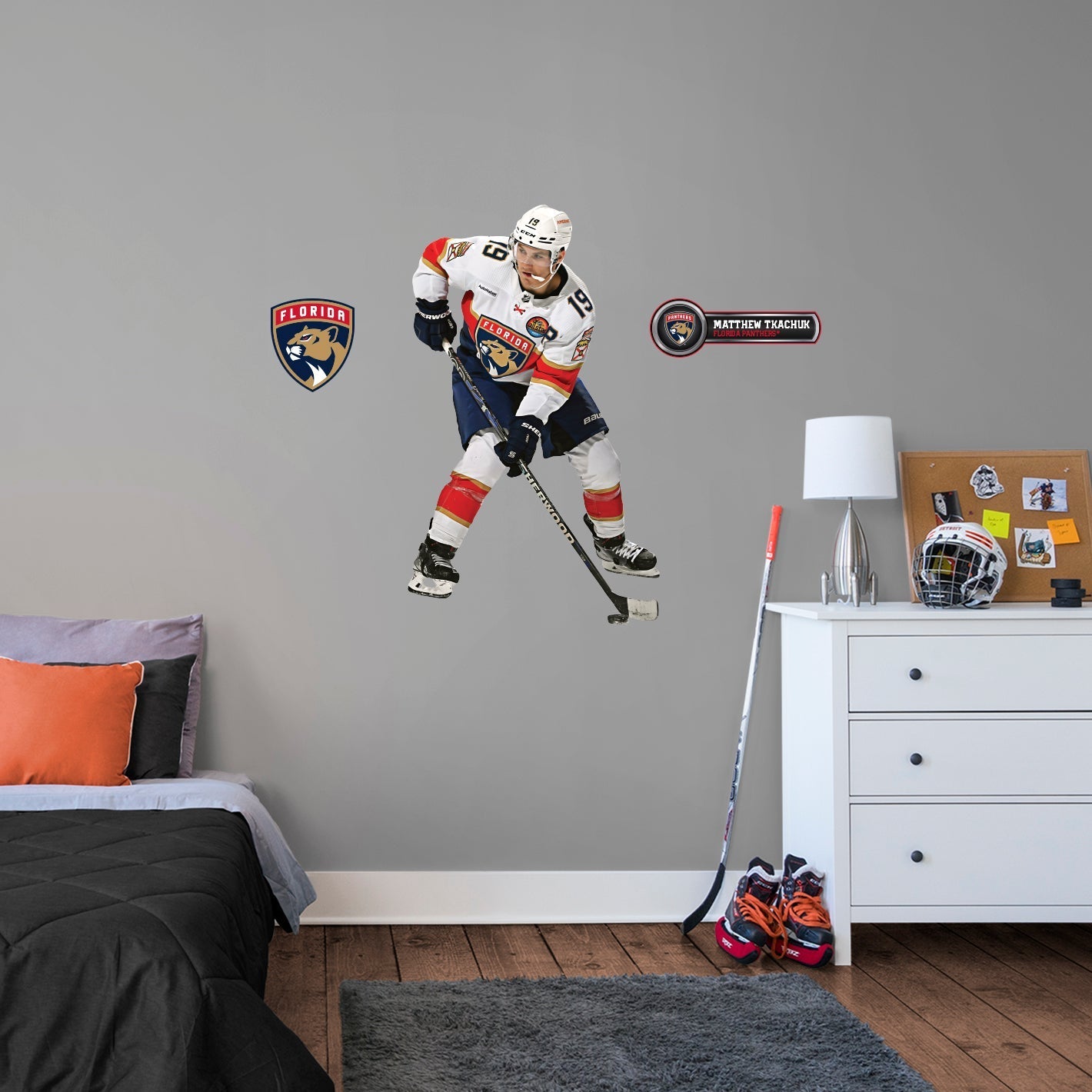 Matthew Tkachuk - RealBig Collection - Official NHL - Florida Panthers - Reusable Vinyl Wall Decals