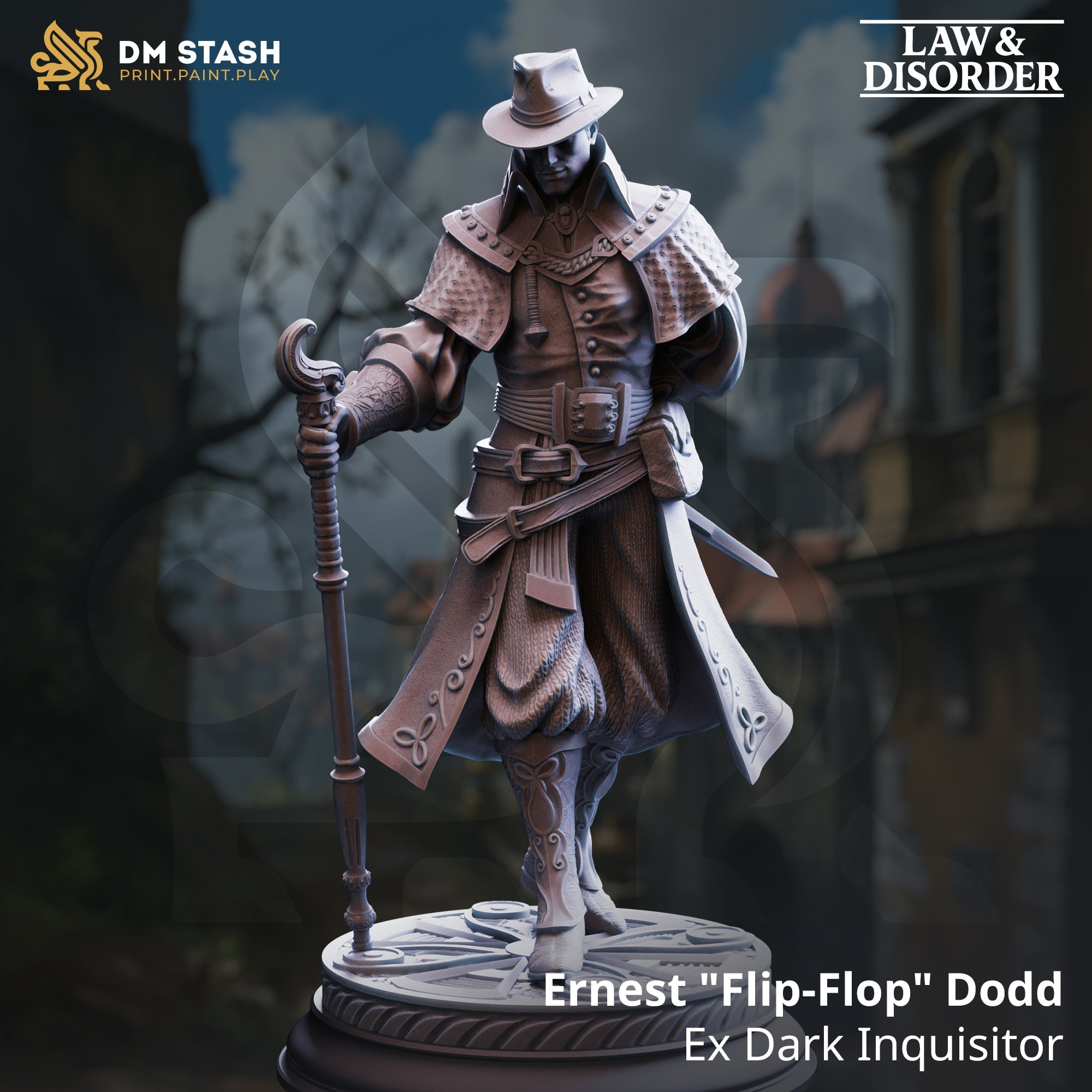 Ernest "Flip-Flop" Dodd, Ex Dark Inquisitor (Male Human Mage)