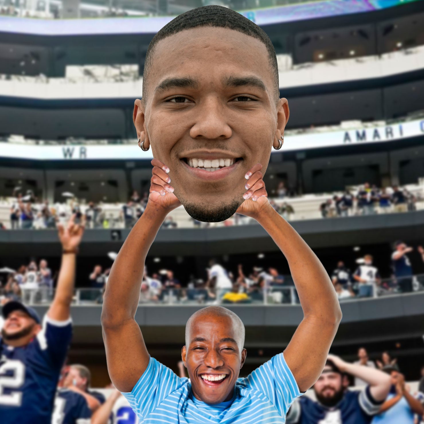 Amon-Ra St. Brown - Big Head - Official NFLPA - Detroit Lions - Foam Core Cutout