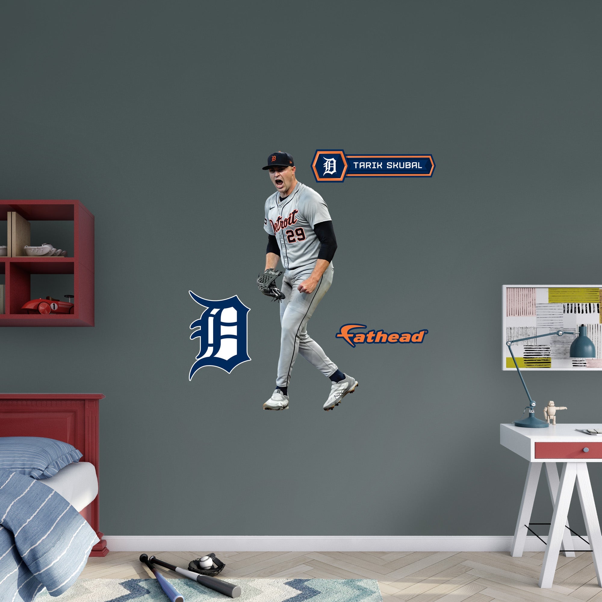 Tarik Skubal - RealBig Celebration Collection - Official MLB - Detroit Tigers - Reusable Vinyl Wall Decals