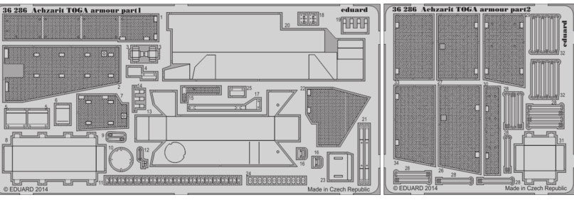 Eduard 36286 1/35 Armor- Achzarit TOGA Armor for MGK