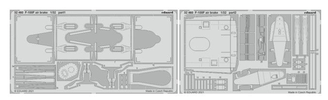 Eduard 32460 1/32 Aircraft- F100F Air Brake for TSM