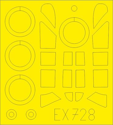 Eduard EX728 1/48 Mask Aircraft- P43 for DWN
