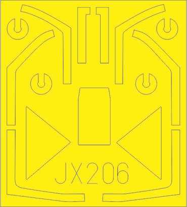 Eduard JX206 1/32 Mask Aircraft- Fw190A8 for RVL(D)