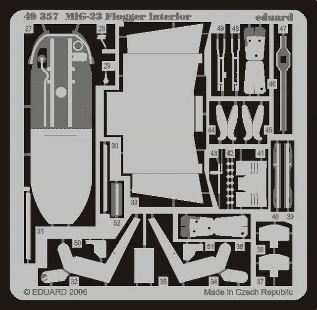 Eduard 49357 1/48 Aircraft- MiG23 Flogger Interior for ITA (Painted)