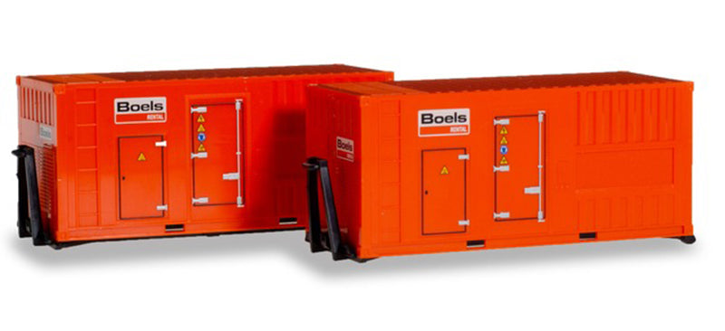 Herpa 76890 1/87 Scale Boels - Set Of Two 20Ft Power Generators