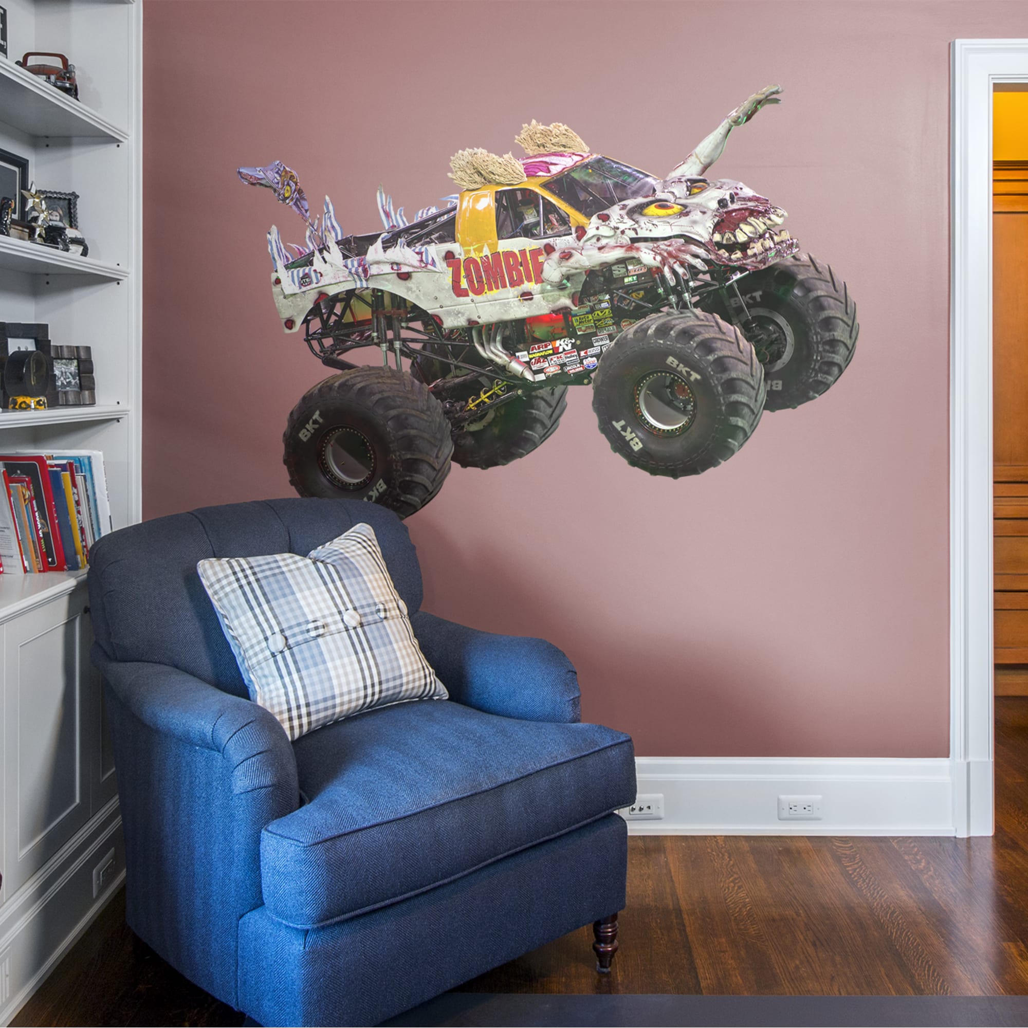 Zombie - RealBig Collection - Official Monster Jam - Reusable Vinyl Wall Decals