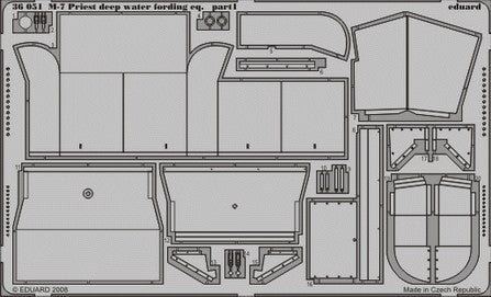 Eduard 36051 1/35 Armor- M7 Priest Deep Water Fording Eq. for ACY