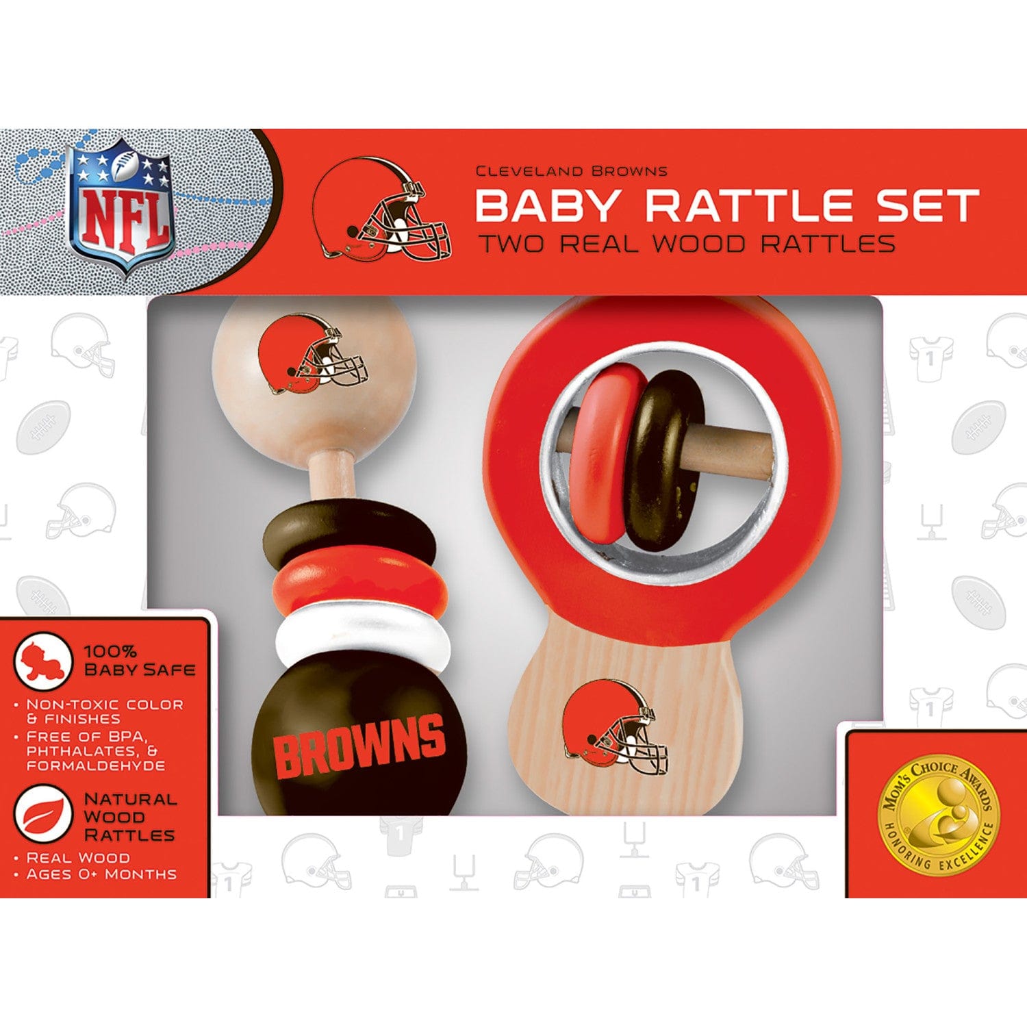 Cleveland Browns - Baby Rattles 2-Pack