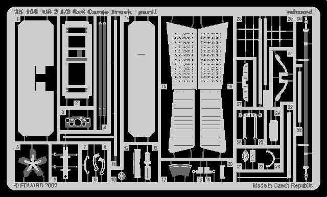 Eduard 35466 1/35 Armor- 2.5 6x6 Cargo Truck for TAM