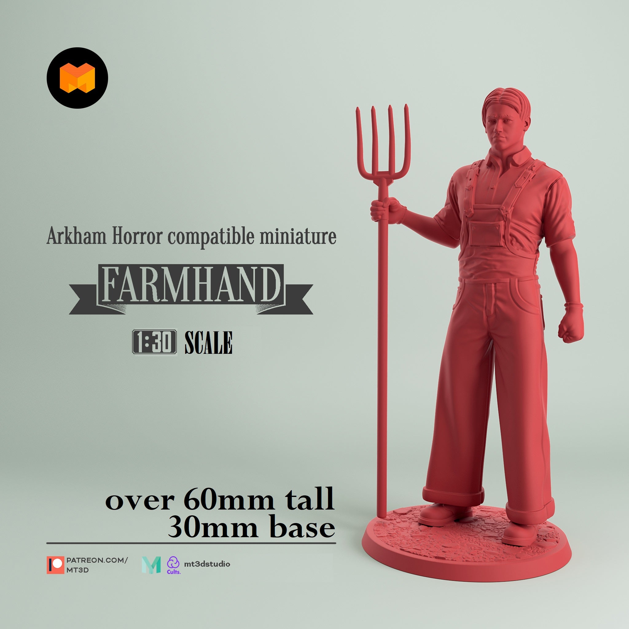Arkham Compatible Investigator: The Farmhand (Hank Samson)