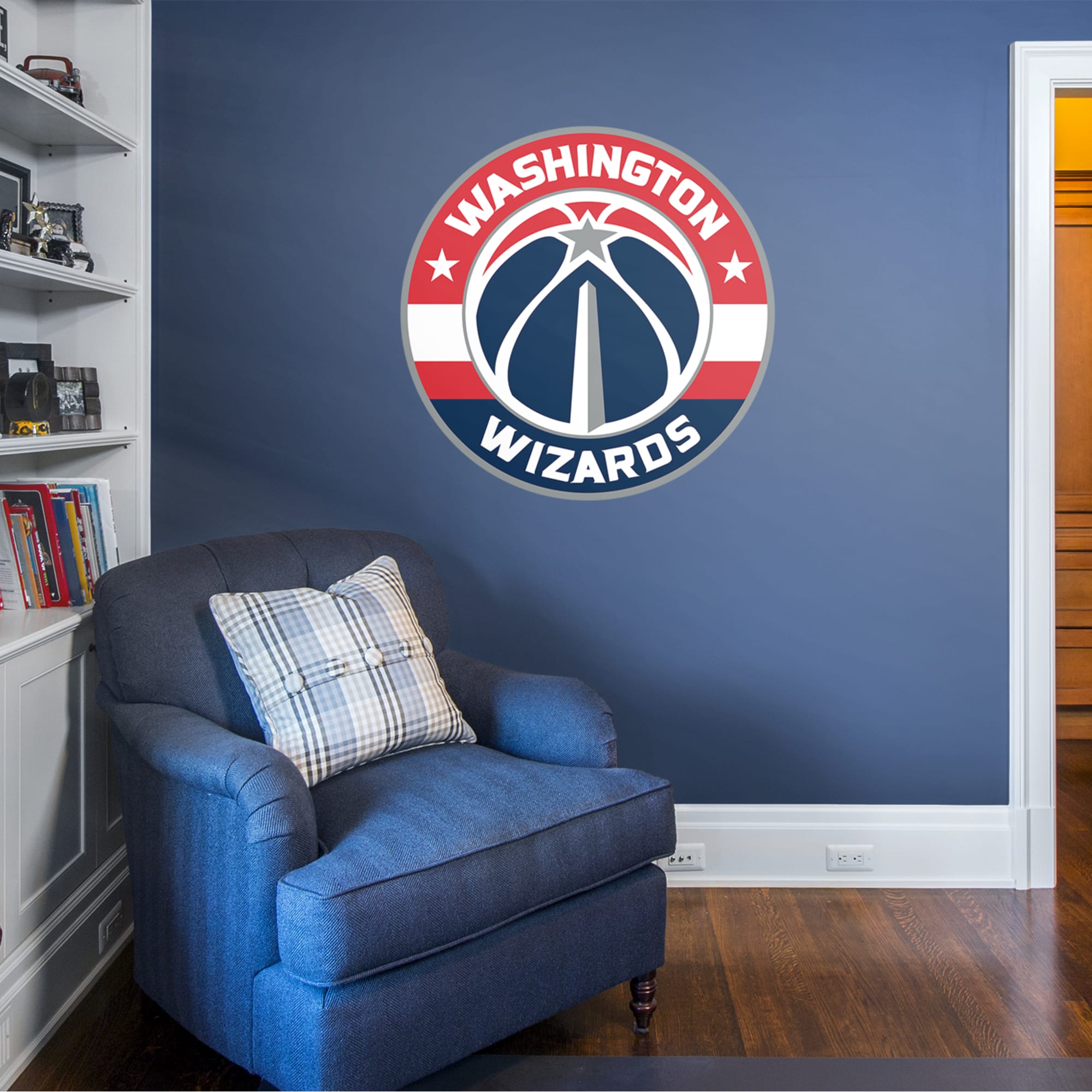 Washington Wizards - RealBig Logo Collection - Official NBA - Reusable Vinyl Wall Decals