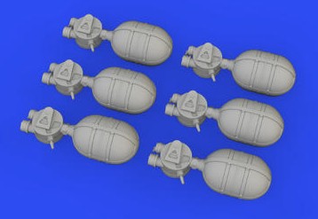 Eduard 648796 1/48 Aircraft- WWII USAAF Oxygen Cylinder A4 (Resin)