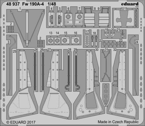 Eduard 48937 1/48 Aircraft- Fw190A4 for EDU