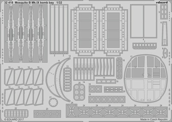 Eduard 32418 1/32 Aircraft- Mosquito B Mk IX Bomb Bay for HKM