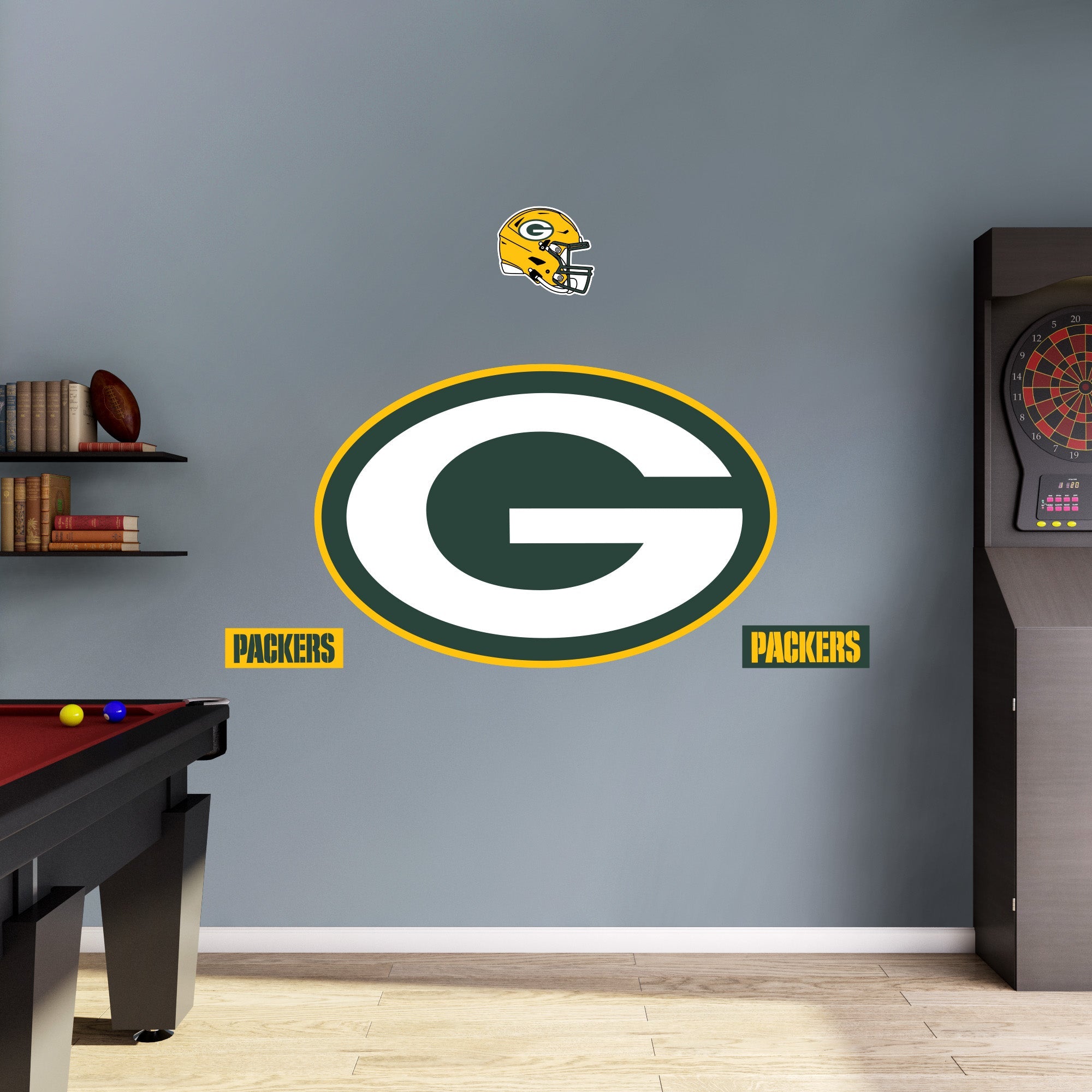 Green Bay Packers - RealBig Logo Collection - Official NFL - Reusable Vinyl Wall Decals