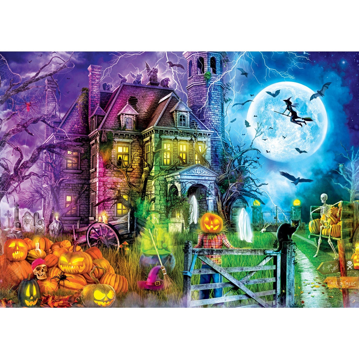 Glow in the Dark - Halloween Terrors 500 Piece Jigsaw Puzzle