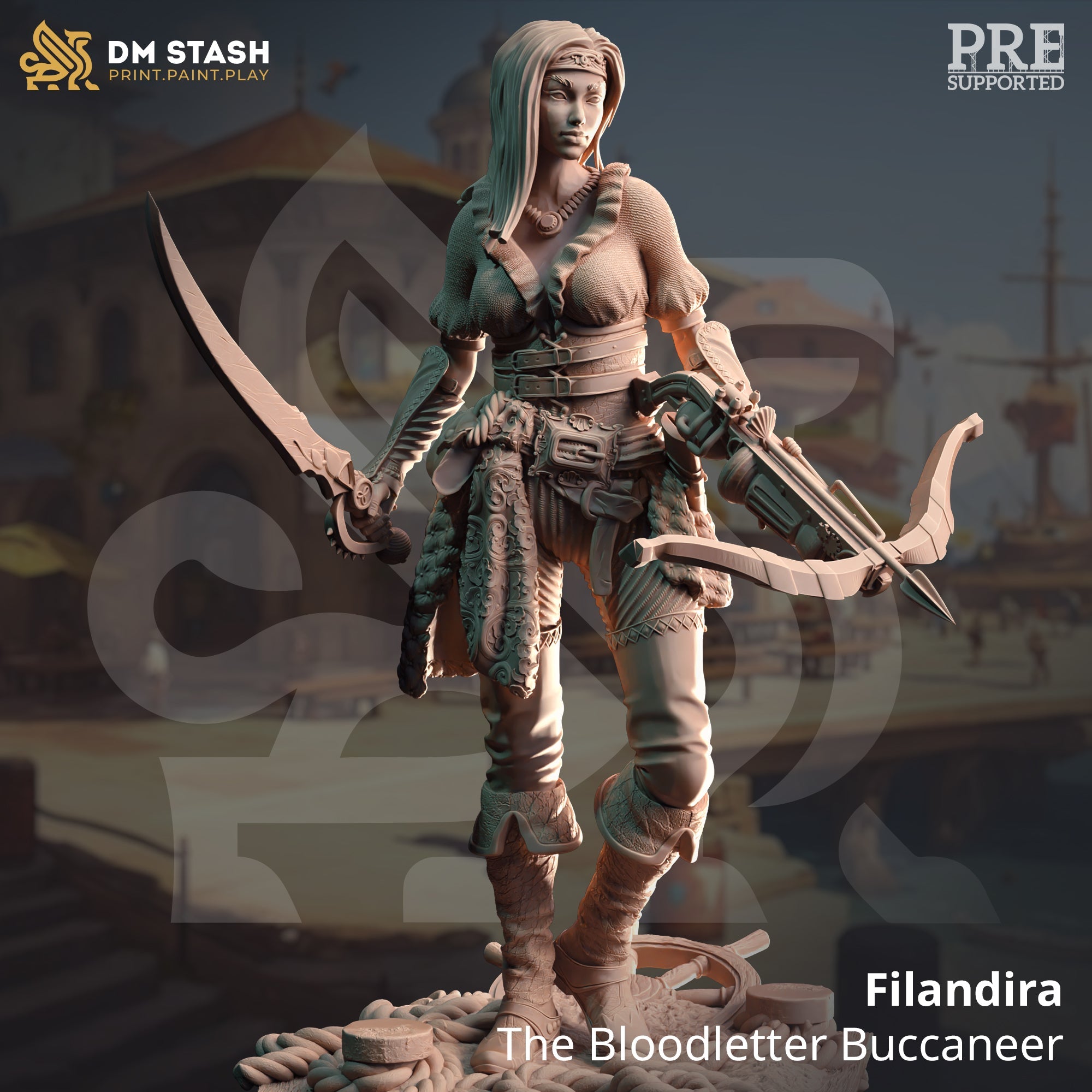 Filandira, The Bloodletter Buccaneer (Female Human Pirate)