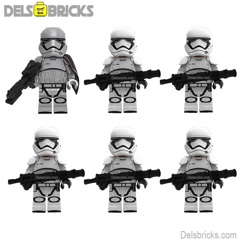 First Order Stormtrooper Set of 6 Lego Star Wars Minifigures custom toys