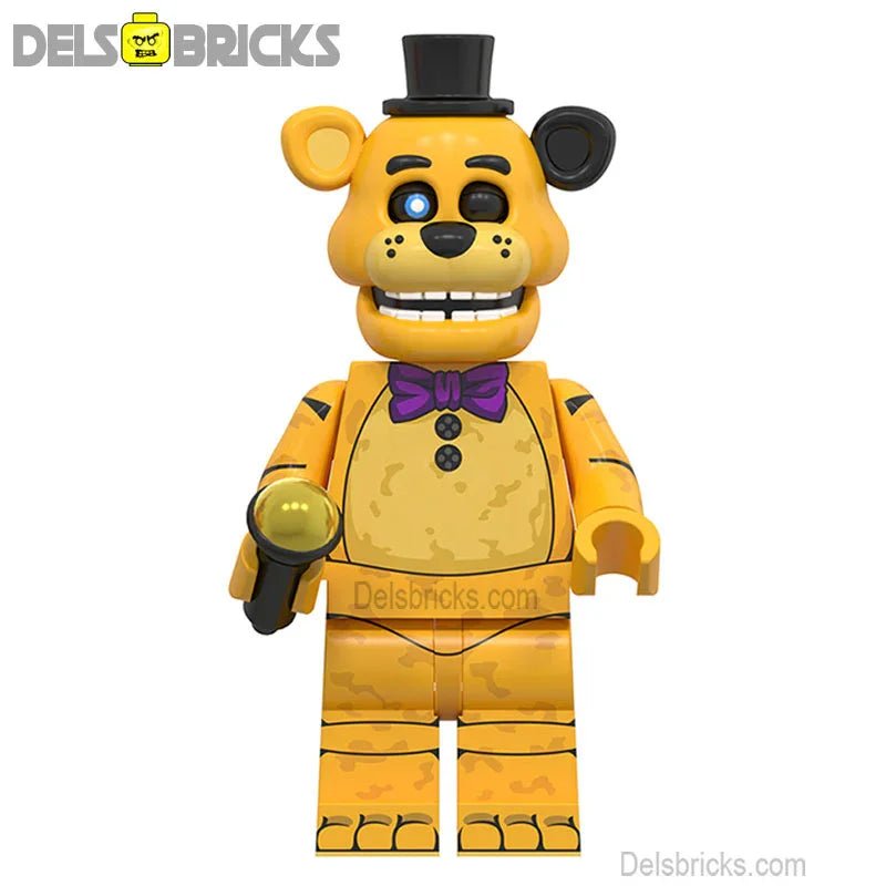 Five Nights At Freddys Golden Freddy Lego Minifigures custom toys