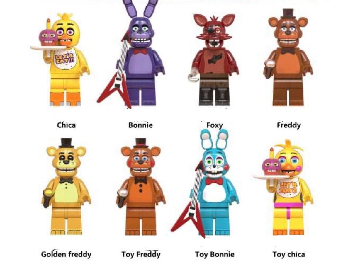 Haunted Animatronic Custom Minifigure Set (8-Pack)