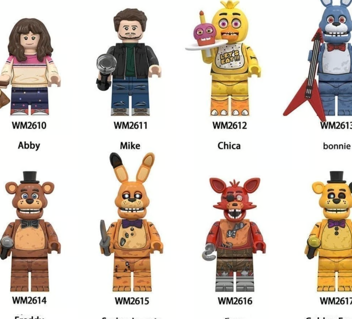 Haunted Animatronic Custom Minifigure Set (8-Pack)