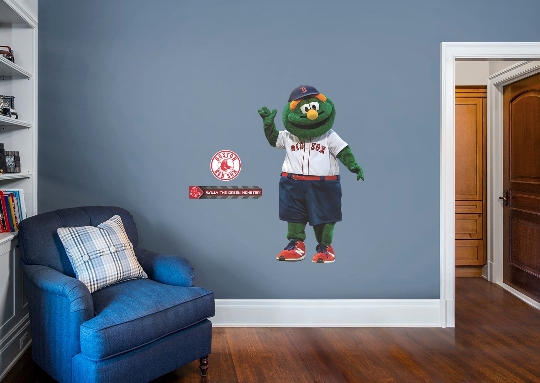 Wally The Green Monster - RealBig Mascot Collection - Official MLB - Boston Red Sox - Reusable Vinyl Wall Decals