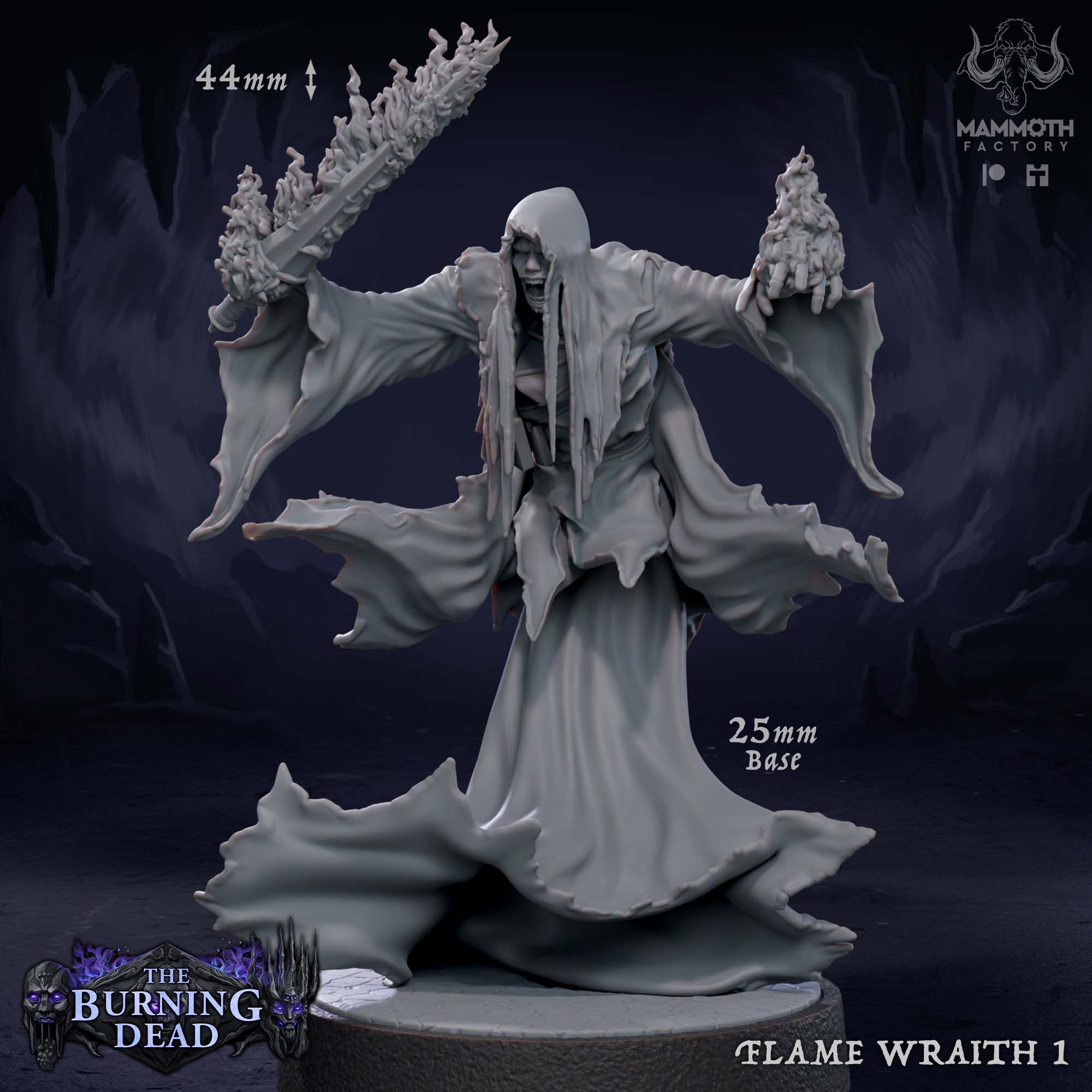 Flame Wraith: Sculpt 1
