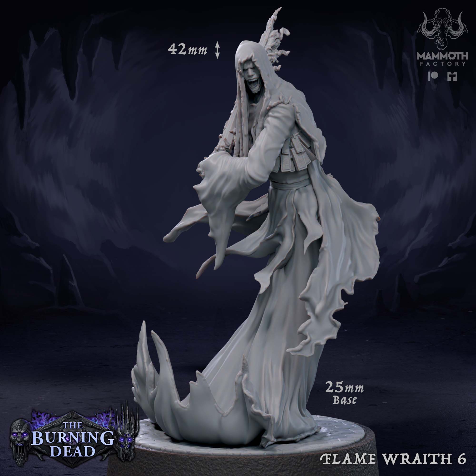 Flame Wraith: Sculpt 6